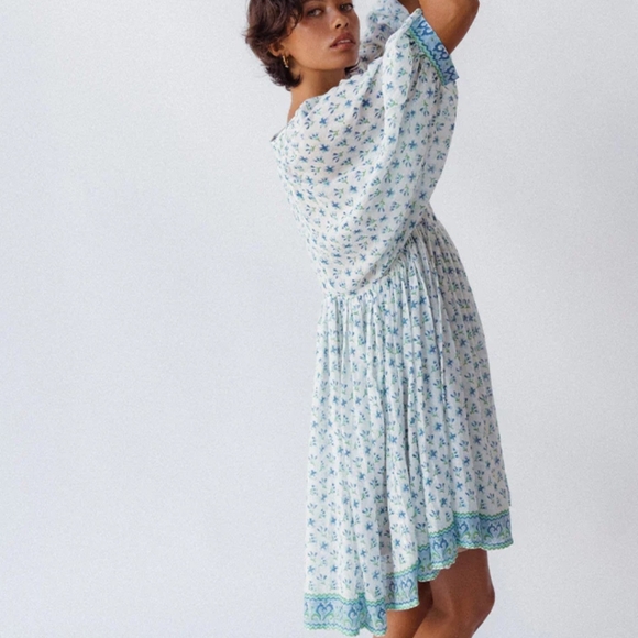 Kyra Mini Dress ~ Azure - Picture 2 of 8